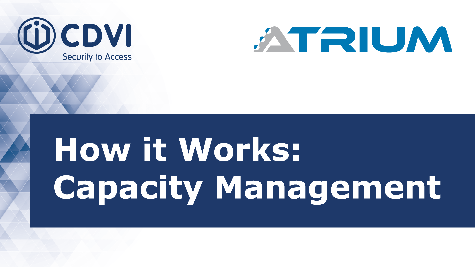 Capacity Management for Social Distancing | How it works